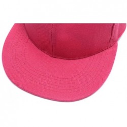 Baseball Caps Snapback Personalized Outdoors Picture Baseball - Rose Red - CG18I8ZC65M $24.72