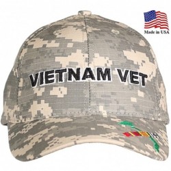 Baseball Caps US Vietnam Veterans Digital Camo Baseball Hat USA Made - C81252L2BPF $60.88