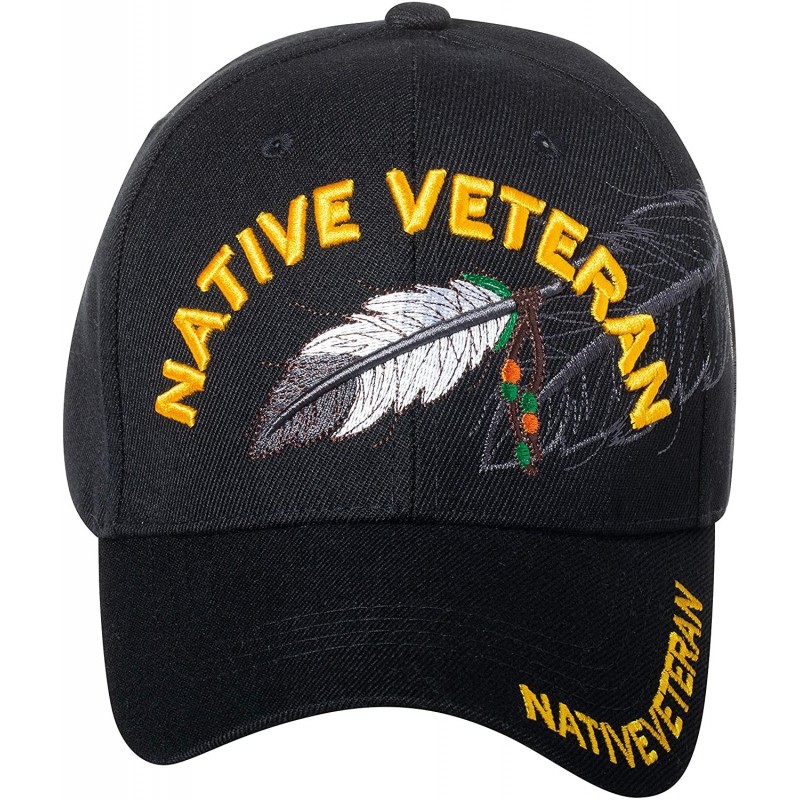 Baseball Caps Native Pride Veteran Baseball Hat - Armed Forces Military Native American - Embroidered Cap - Veteran - CW18S9N...
