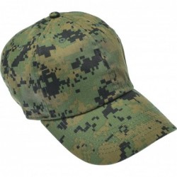 Baseball Caps Solid Cotton Cap Washed Hat Polo Camo Baseball Ball Cap [36 Digital Camo](One Size) - CI185ECUC8X $12.73