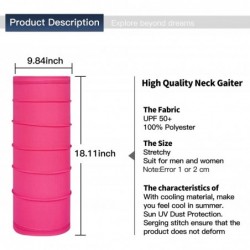 Balaclavas Summer Neck Gaiters Fishing Face Scarf Sun Protection Headwear for Men and Women - Pink - CC197ITK7H7 $16.72