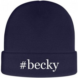 Skullies & Beanies Becky - Hashtag Soft Adult Beanie Cap - Navy - CV18AXQ6A7U $37.63
