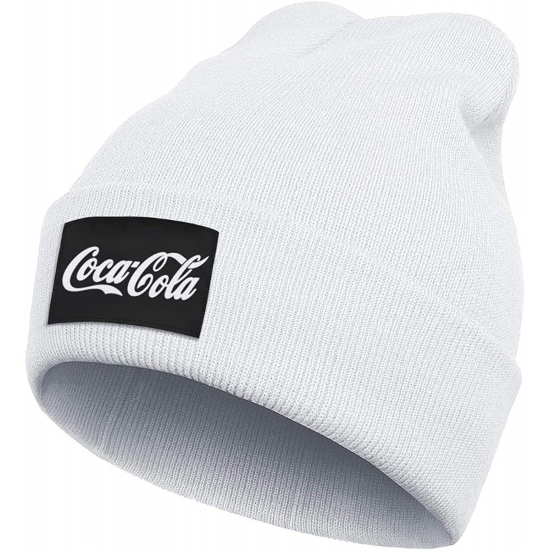 Skullies & Beanies The Coca Cola Logo Cuffed Beanie Knit Hat Skull Beanies Cap Knit Caps for Men Women - White - CK193O2A7LO ...