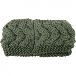 Headbands Winter Ear Headwrap Crochet Knitted Headband Hairband(n1266) - Dark Green - CG189O768RA $32.14