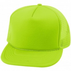 Baseball Caps Trucker SUMMER MESH CAP- Neon Orange - Neon Green - C911CG3D855 $20.79
