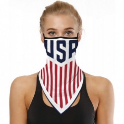 Balaclavas Men Women American Flag Face Scarf Bandana Ear Loops Face Balaclava Neck Gaiters for Dust Mask - Usa Flag - CW198R...