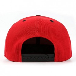 Baseball Caps Unisex Hail Satan Goat 666 red Logo Flat Baseball Cap Fitted Style Hats - Hail Satan Goat-22 - CR18SALQHOE $27.06