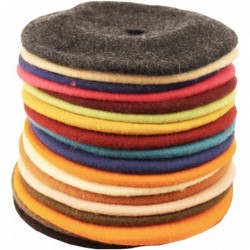 Berets Winter 100% Wool Warm French Art Basque Beret Tam Beanie Hat Cap - Turquoise - C312MZ2FOKX $19.28