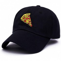 Baseball Caps Pepperoni Pizza Embroidered Dad Hat Adjustable Cotton Cap Baseball Cap for Men and Women - Black Style 1 - C118...