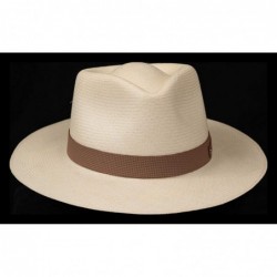 Cowboy Hats (1" & .5") Embossed Patterned Leather Panama Hat Band - "Tan Points 1""" - C618NAA2MZO $25.29