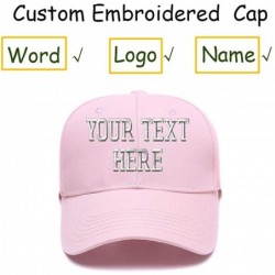 Baseball Caps Custom Embroidered Cowboy Hat Personalized Adjustable Cowboy Cap Add Your Text - Pink1 - CG18H94QGN0 $33.62