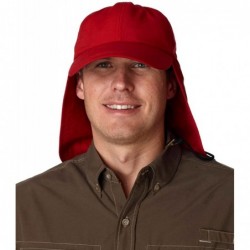 Baseball Caps 6-Panel UV Low-Profile Cap with Elongated Bill and Neck Cape (EOM101) Nautical Red- OS - CV1167RJXSR $26.48