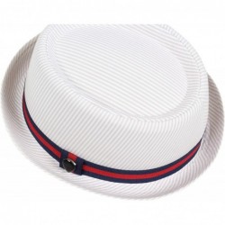 Fedoras 100% Cotton Fedora Hat- Spring/Summer British Style Unisex Trilby Fedora - Beige2 - CI18G8K8478 $18.74