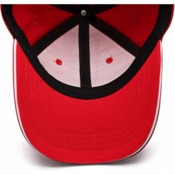 Baseball Caps Unisex Man's Baseball Cap Adjustable Mesh Caps Trucker Dad Hats Snapback Hat - Red - CF18A2ZCXE9 $32.57
