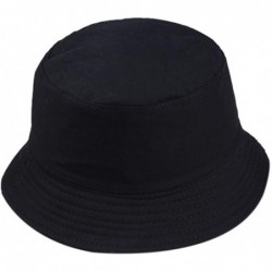 Sun Hats Sun Hat- Women Men Unisex Fisherman Hat Fashion Wild Sun Protection Cap Outdoors - Black1 - CQ18TAH85L7 $12.94