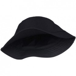 Sun Hats Sun Hat- Women Men Unisex Fisherman Hat Fashion Wild Sun Protection Cap Outdoors - Black1 - CQ18TAH85L7 $17.88