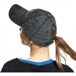 Baseball Caps Women's Friends Ponytail Baseball Caps Distressed Vintage Washed Dad Hat - CH18AHG297G $30.81