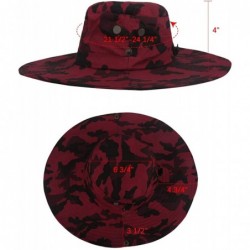 Sun Hats Outdoor Sun Hat Quick-Dry Breathable Mesh Hat Camping Cap - Red Camouflage - CQ18GCCEGO6 $24.85