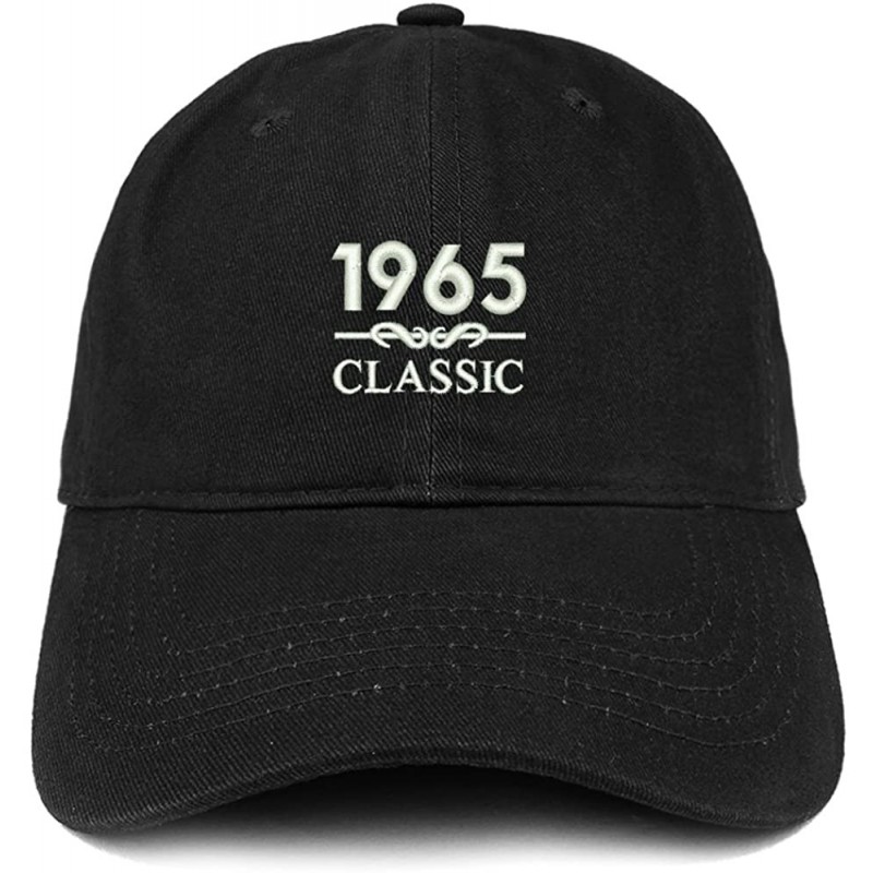 Baseball Caps Classic 1965 Embroidered Retro Soft Cotton Baseball Cap - Black - CK18CO0AU8A $36.13