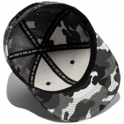 Baseball Caps Unisex Snapback Hats Adjustable USA Army Camouflage Flat Brim Baseball Cap - W134 - CH18R4D8QOO $39.15