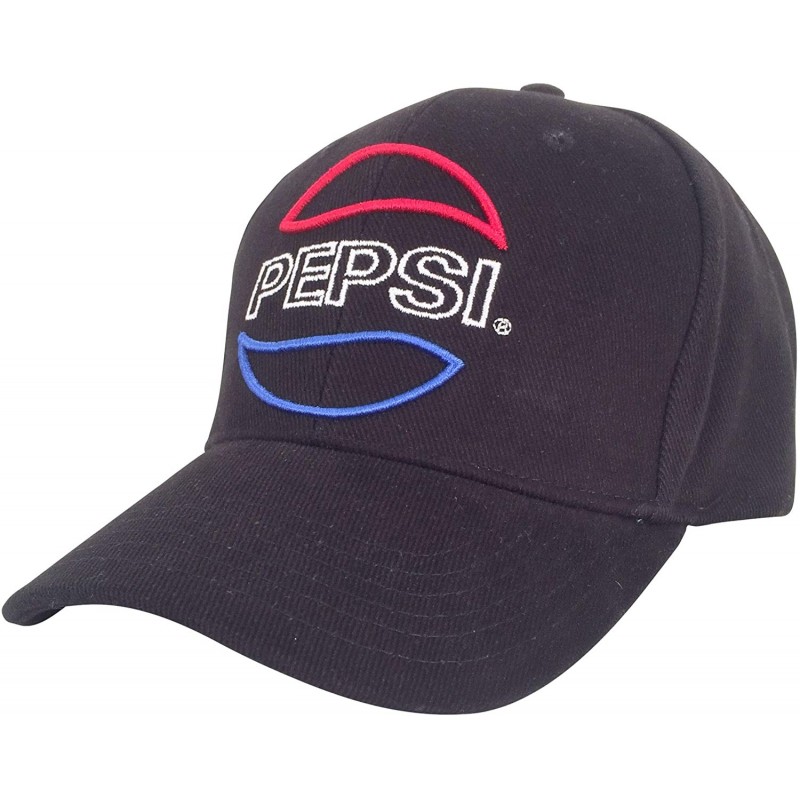 Baseball Caps Pepsi Hat - Black Pepsi Logo Baseball Cap - CD193YD87XZ $49.08
