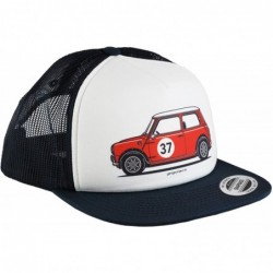 Baseball Caps Classic Mini Cooper S Side Baseball Mesh Cap Snapback Trucker Hat White/Navy - CC18CQICI94 $44.44