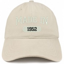Baseball Caps Made in 1952 Embroidered 68th Birthday Brushed Cotton Cap - Stone - CL18C90WNH9 $32.78