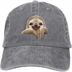 Baseball Caps Pocket Sloth Vintage Washed Dyed Cotton Twill Low Profile Adjustable Baseball Cap (Ash- One Size) - CX18QQGDN79...