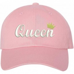 Baseball Caps Queen Dad hat- Baseball Cap- Unisex - Pink - C518HCINUUR $31.53