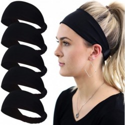 Headbands Workout Headband Women Men - 5-Pure Black - CV188YWANXU $37.72