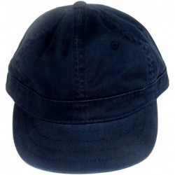 Baseball Caps Women's Cotton Twill Cap- Short Bill Trucker/Baseball Style Hat- One Size Fits All. - Navy - CE11FU6HBRB $18.42