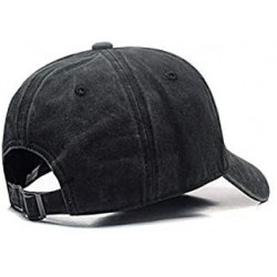 Baseball Caps Custom 100% Cotton Ball Hat Vintage Baseball Cap Classic Unisex Cowboy Hat Adjustable - A-black - C818UXEK2GG $...