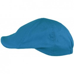 Baseball Caps Men's 100% Cotton Duck Bill Flat Golf Ivy Driver Visor Sun Cap Hat - Aqua - C118QC54SNZ $28.45