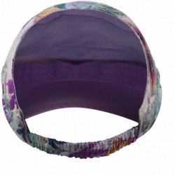 Baseball Caps Women's Visor Big Brim Quick Dry Open Top Hat UPF 50+ - Purple - CQ18G27W3M5 $12.16