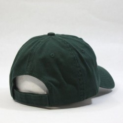 Baseball Caps Classic Washed Cotton Twill Low Profile Adjustable Baseball Cap - Cp Dark Green - CY12MY7UBAF $14.98