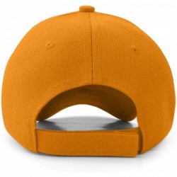 Baseball Caps Plain Baseball Cap Adjustable Men Women Unisex - Classic 6-Panel Hat - Outdoor Sports Wear - Gold - C918HD0AX7I...