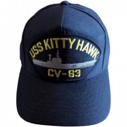 Baseball Caps USS Kitty Hawk CV-63 Navy Ship HAT USA Made - CI18GQ5WD9K $43.90