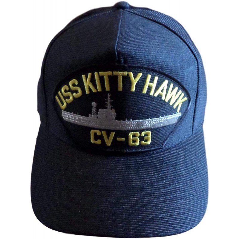 Baseball Caps USS Kitty Hawk CV-63 Navy Ship HAT USA Made - CI18GQ5WD9K $31.77