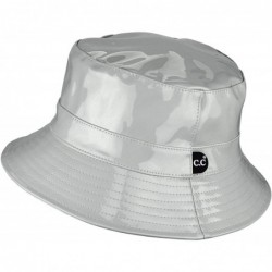 Bucket Hats Women's All Season Foldable Waterproof Rain Bucket Hat - Gray - C718OWA9AHM $29.73