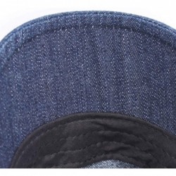 Newsboy Caps Men's Denim Newsboy Hats Adjustable Ivy Gatsby Cabbie Driving Cap MZM0099 - Washed Blue - CT1930RG39W $15.38
