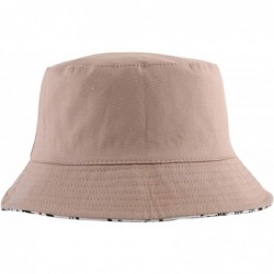 Bucket Hats Fashion Print Bucket Hat Summer Fisherman Cap for Women Men - Map Black - CU18SQIX3TZ $18.75