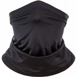 Skullies & Beanies Multifunctional Neck Gaiter Bandana- Face Scarf Sun Dust Wind Proof Headbands - Black - C618K6T80S2 $20.81