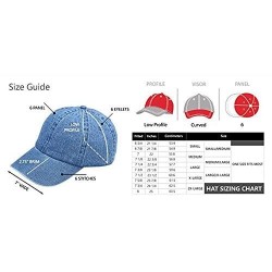 Baseball Caps Men Women Denim Custom Hip Hop Trucker Hat Add You Personalized Design to Baseball Caps - Retro Blue - CT18G4YH...