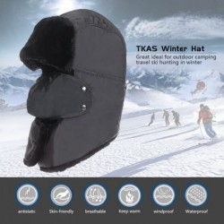 Bomber Hats Winter Ski Snow Hat Cap Aviator Bomber Hunting Trooper Cold Weather Windproof - Gray - C8186IDU3Q9 $85.35