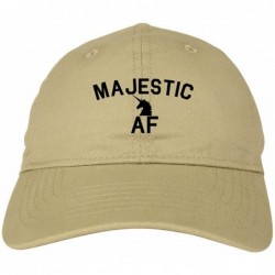 Baseball Caps Majestic AF Unicorn Magical Dad Hat Baseball Cap - Beige - C618CA5W2AD $38.87