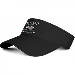 Visors Trump 2020 Men's/Women's Top Level No-top Sun Visor Hat Cool Hats - Trump 2020 Make-1 - CN18WA7YX65 $32.80