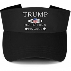 Visors Trump 2020 Men's/Women's Top Level No-top Sun Visor Hat Cool Hats - Trump 2020 Make-1 - CN18WA7YX65 $26.24