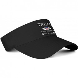 Visors Trump 2020 Men's/Women's Top Level No-top Sun Visor Hat Cool Hats - Trump 2020 Make-1 - CN18WA7YX65 $26.24
