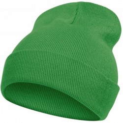Skullies & Beanies Solid Color Long Beanie - Kelly Green - CC112V0CNC7 $19.83