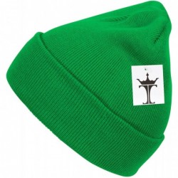 Skullies & Beanies Solid Color Long Beanie - Kelly Green - CC112V0CNC7 $17.32